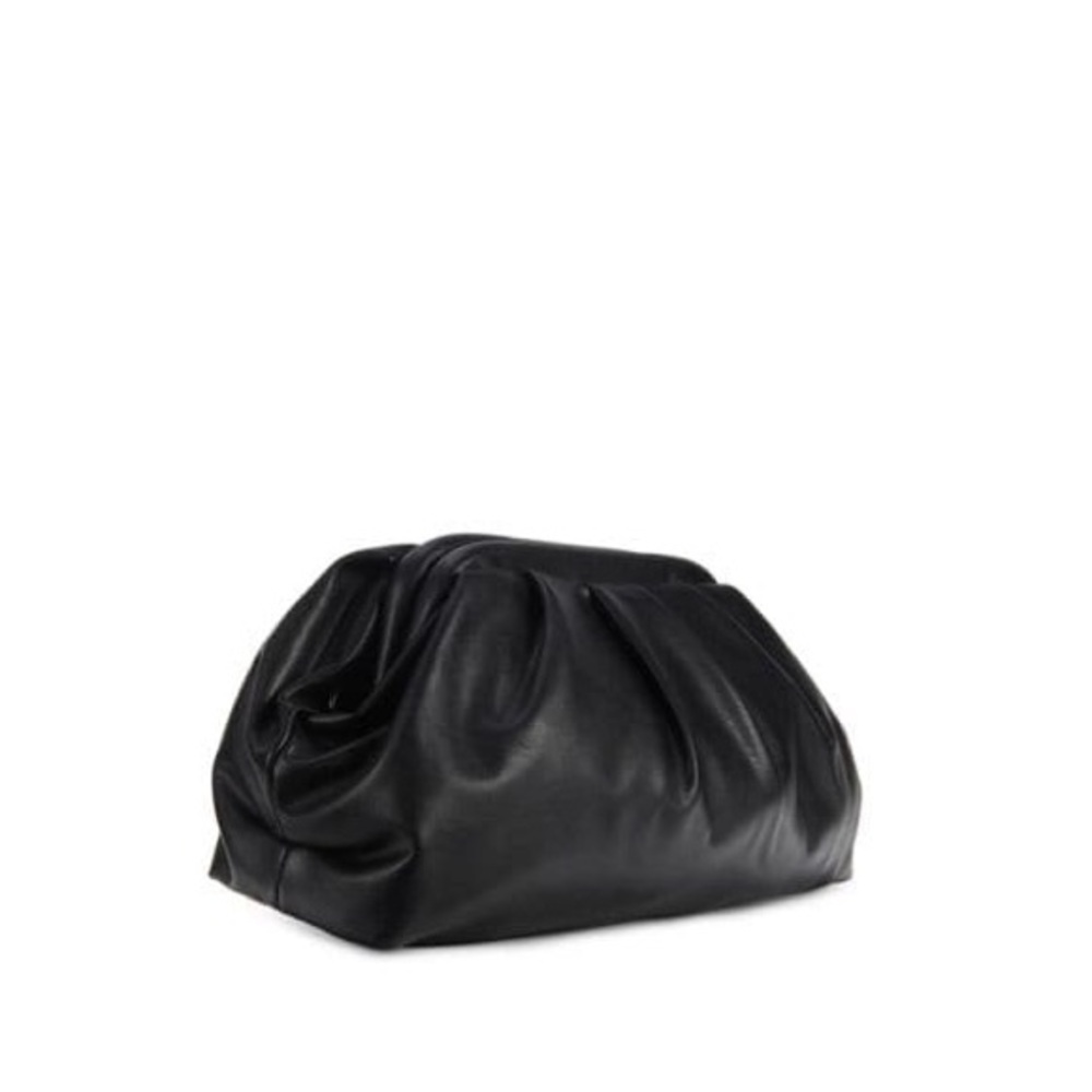 BADGLEY MISCHKA Ruched Convertible Clutch - Black NWT. Retails for $129. - Picture 3 of 6